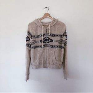 Billabong • Pacsun Aztec print • zip up hoodie